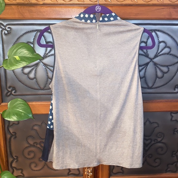 2/$10- Zara- Sleeveless Color Block Top Velvet - Picture 6 of 10